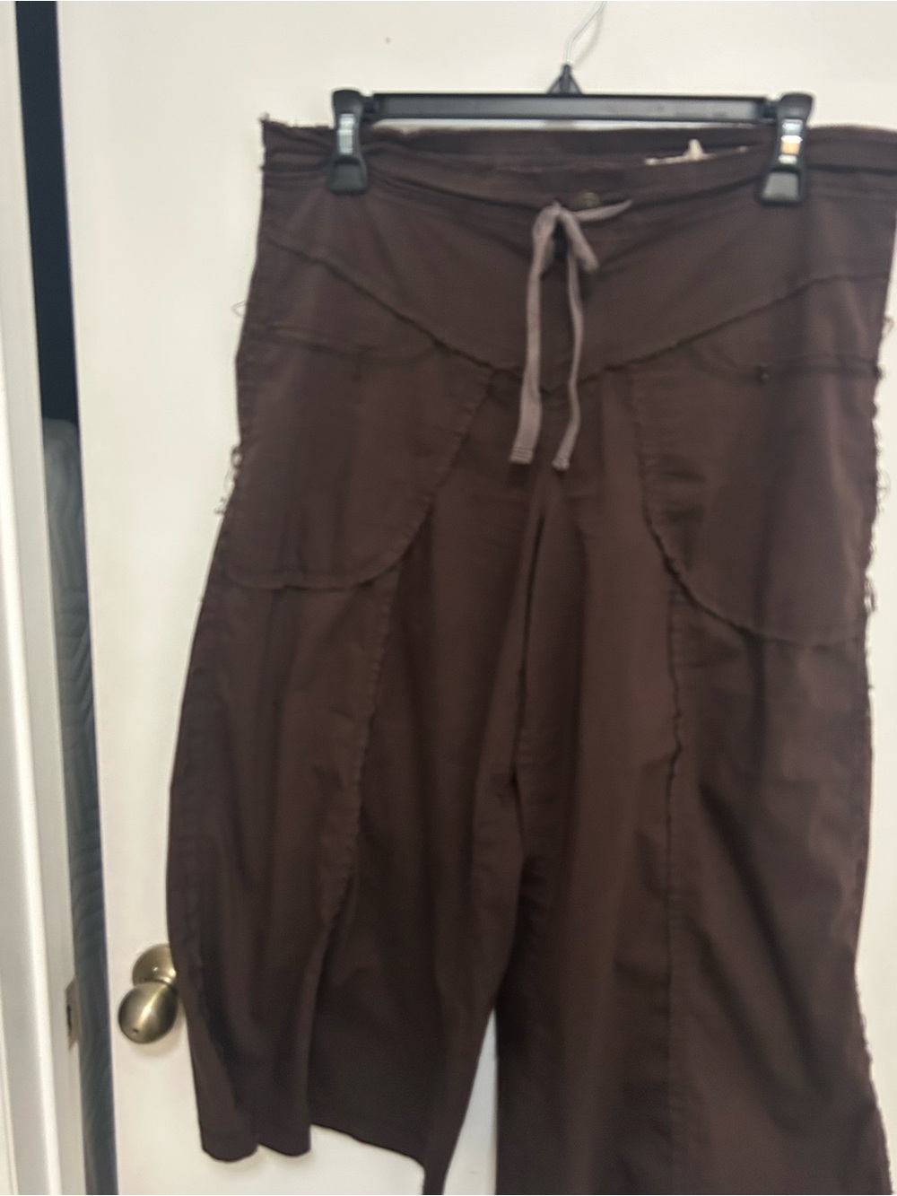 Ami Alexandre Mattiussi Wide-Leg Brown Cargo-Style Pants